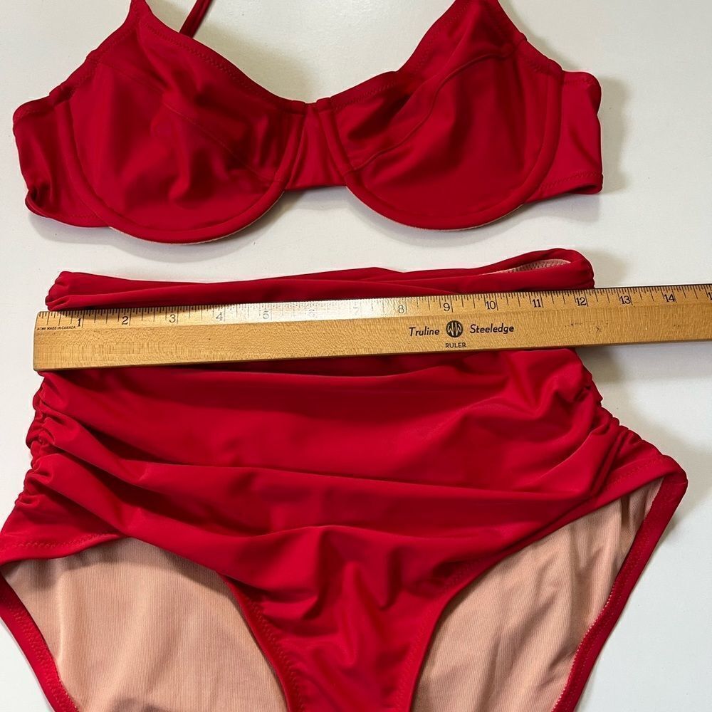 J.Crew Red Bikini 34C/M - Picture 13 of 16
